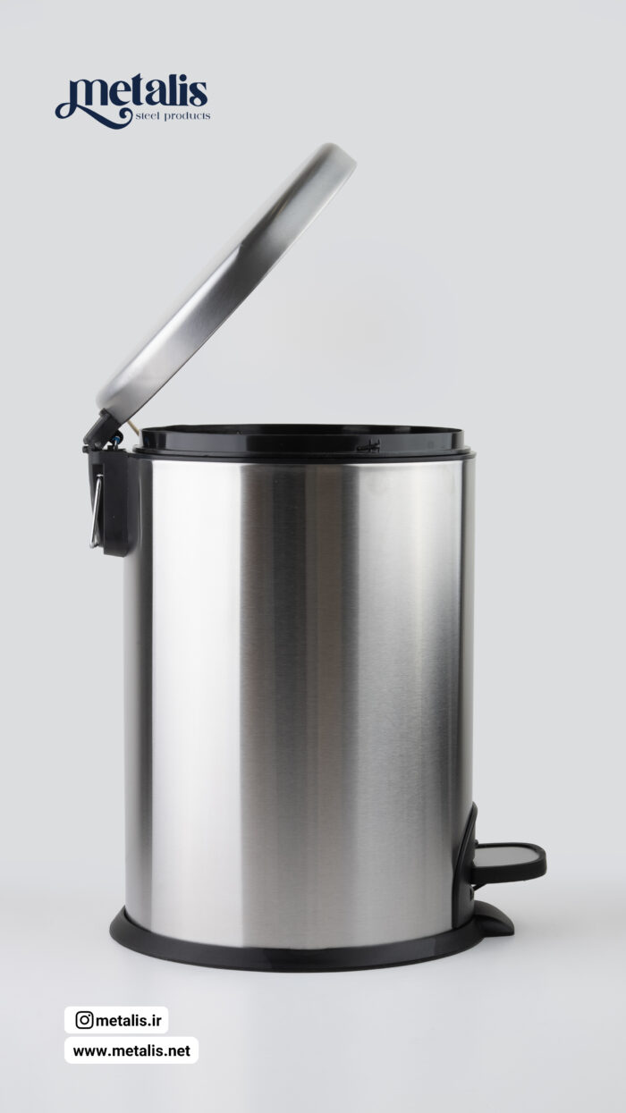 سطل زباله 20 لیتر تمام استیل - Image 3